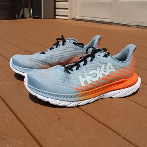 Hoka Mach 5 running shoes, Puffin's Bill,  Men's size 12